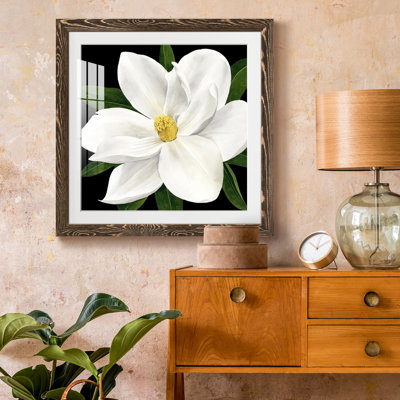 «Midnight Magnolia II», reproduction encadrée de qualité supérieure - prête à être accrochée