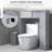 Over The Toilet Space Saver Freestanding Storage Cabinet With Adjustable Shelves-2124416519