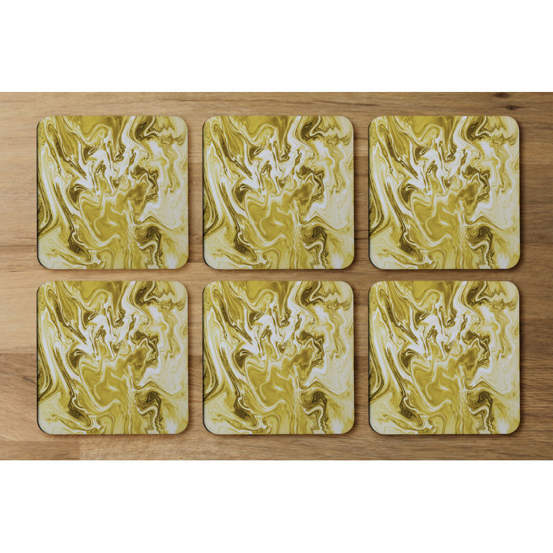 Square 6 Piece Coaster Set
