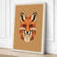 Fox Head Geometric 1 Piece Wrapped Canvas Wall Art-809768272-809768279