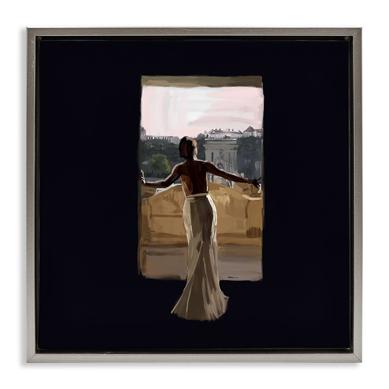 Art mural italien sur toile flottante, architecture italienne, par Amelia Noyes, H 18 po x l 18 po