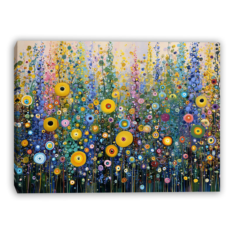 Art mural sur toile Golden Garden, H 24 po x l 36 po x P 1,5 po