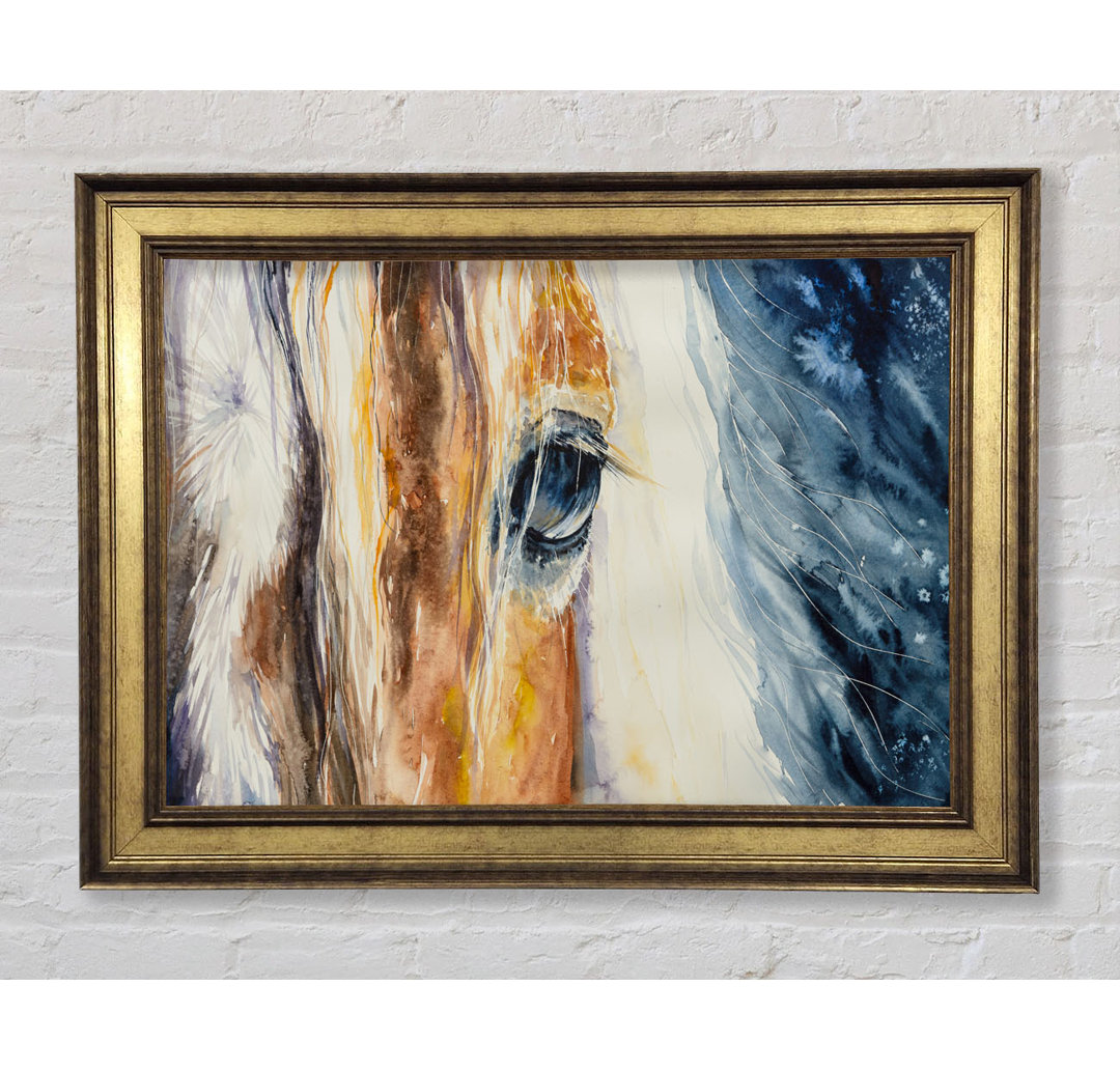 Deep Into Horses Eye - Einzelne Bilderrahmen Kunstdrucke