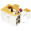 Grand îlot de cuisine de 48 pouces avec abattant (sans tabouret inclus)-1335349090