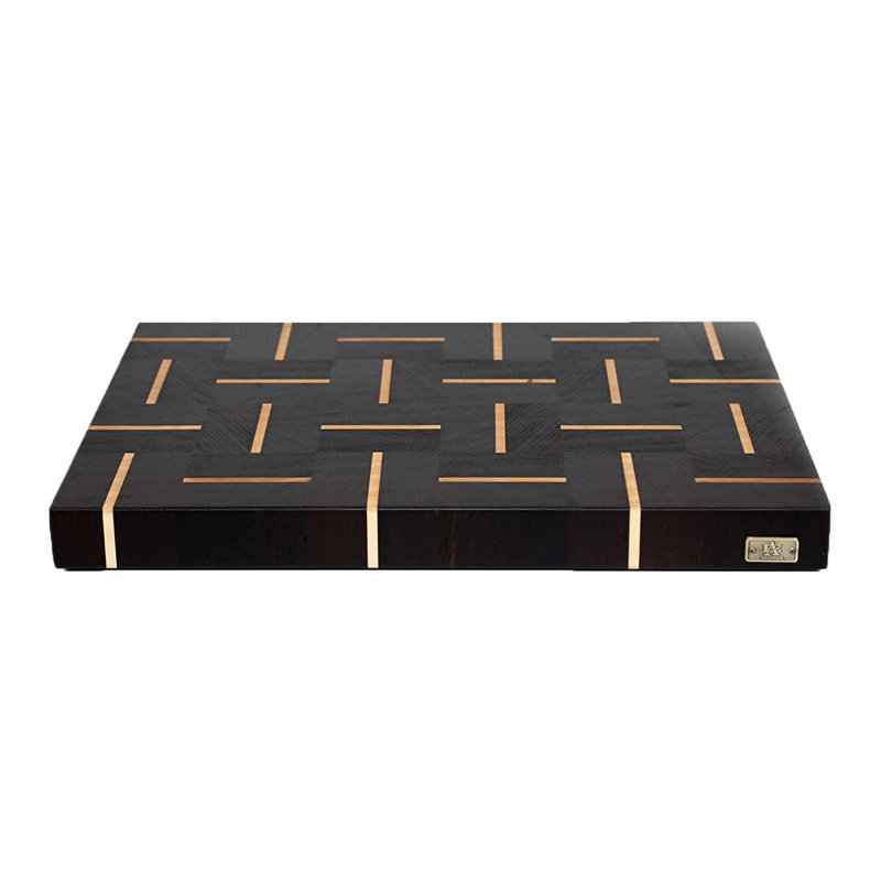 Maple/Wenge Wood Cutting Board, 10" W x 15" L
