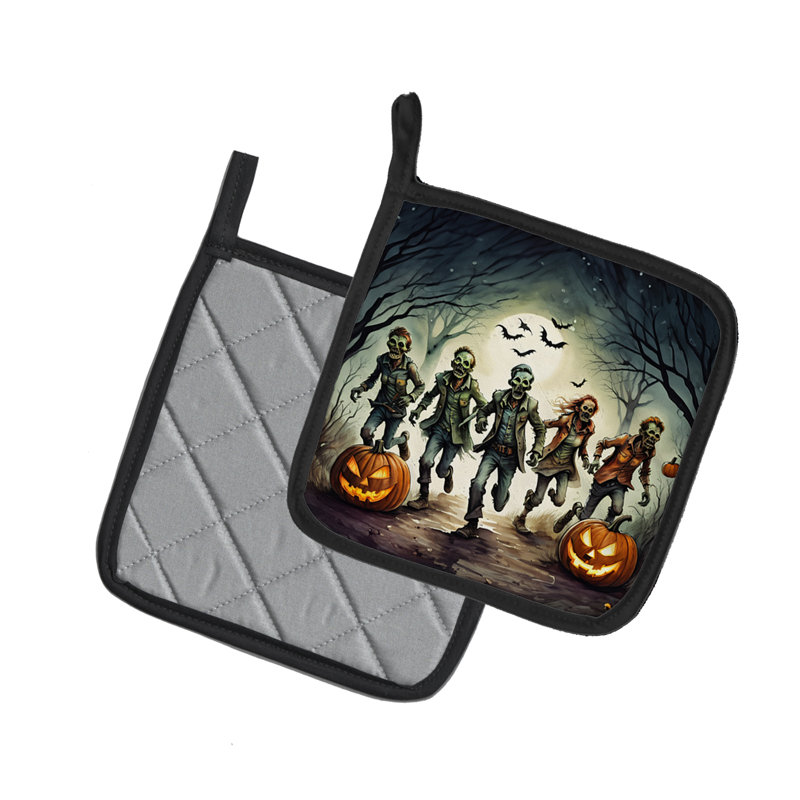 Paire de poignées Zombies Spooky Halloween