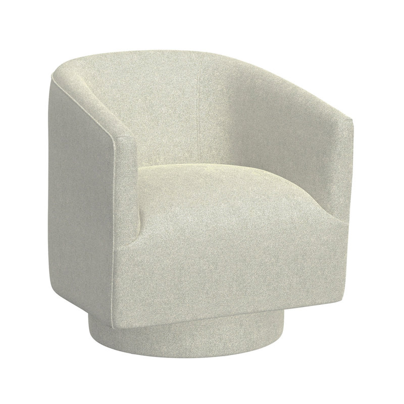 Fauteuil d'appoint pivotant, Blanc