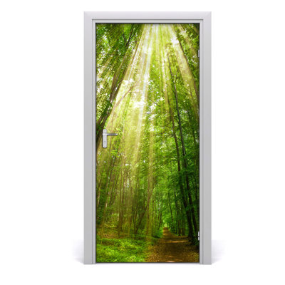 Way In Forest Door Decal