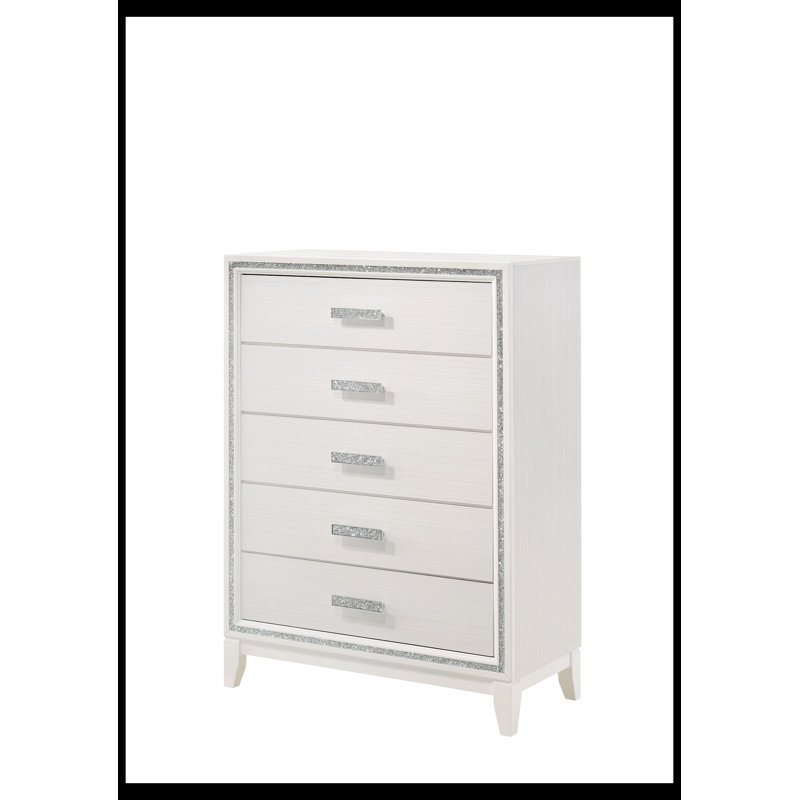 Commode d'appoint Jemir, Blanc
