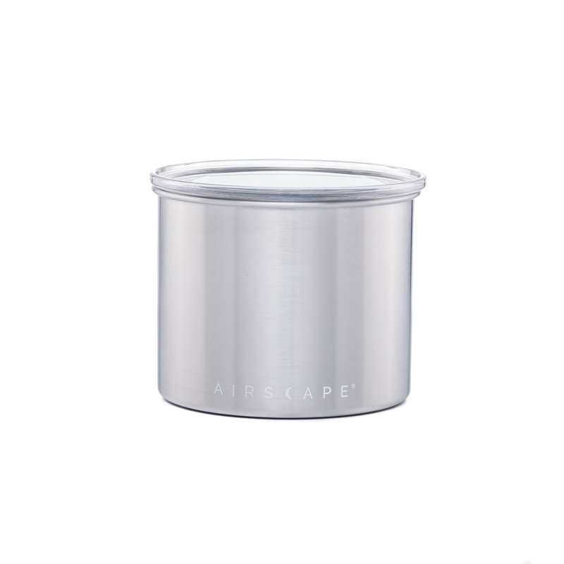 Pot à café et à nourriture, Acier brossé, H 4 po x l 5 po x P 5 po