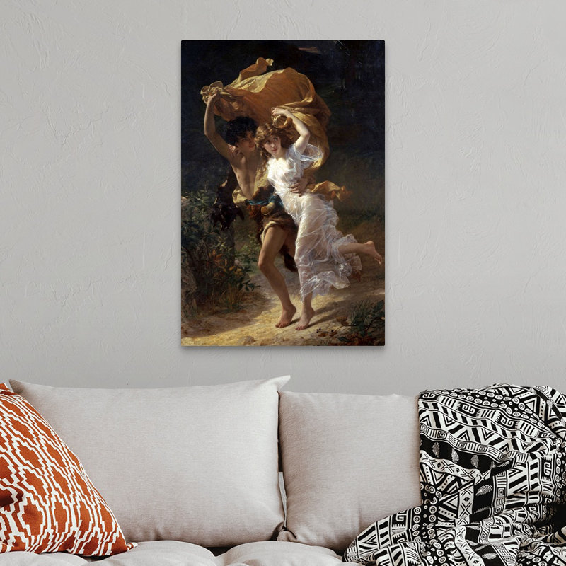 « The Storm » par Pierre Auguste cot-impression, Toile tendue, H 24 po x l 16 po x P 1,25 po