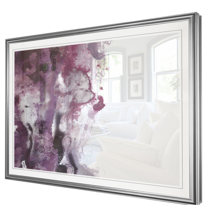 « orchidée wave iii », impression, H 20 po x l 24 po x P 1,5 po, Cadre argenté