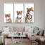Ensemble de 3 tigres sur toile Bubble Gum-1249910127