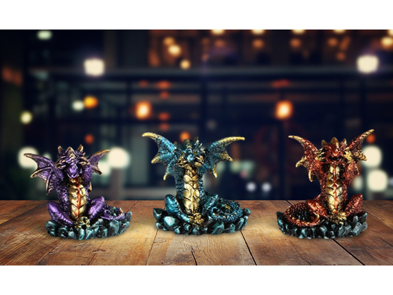 Sculpture Jekori Dragon Hear See Speak No Evil
