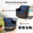 5-Piece Outdoor Rattan Wicker Conversation Set, Patio Furniture with 3-Seater Sofa, 3 Armchairs, Coffee Table & Side Table, Weather-Resistant for Backyard, Porch & Poolside-1621182759