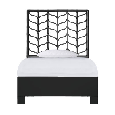 Ivy Twin Platform Bed, Citrus Orange