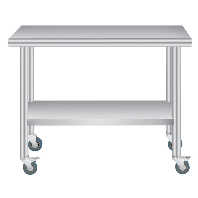 Stainless Steel Top Workbench, 88.9cm H x 121.9cm W x 61cm D