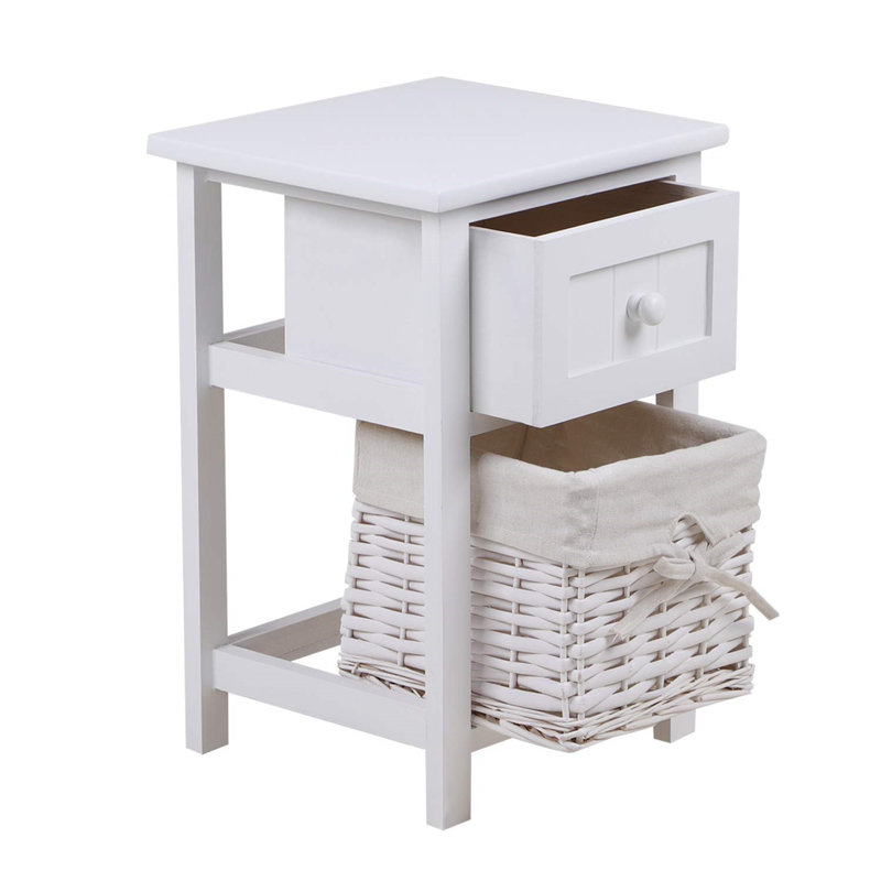 Jasso 30.5cm W Manufactured Wood Bedside Table