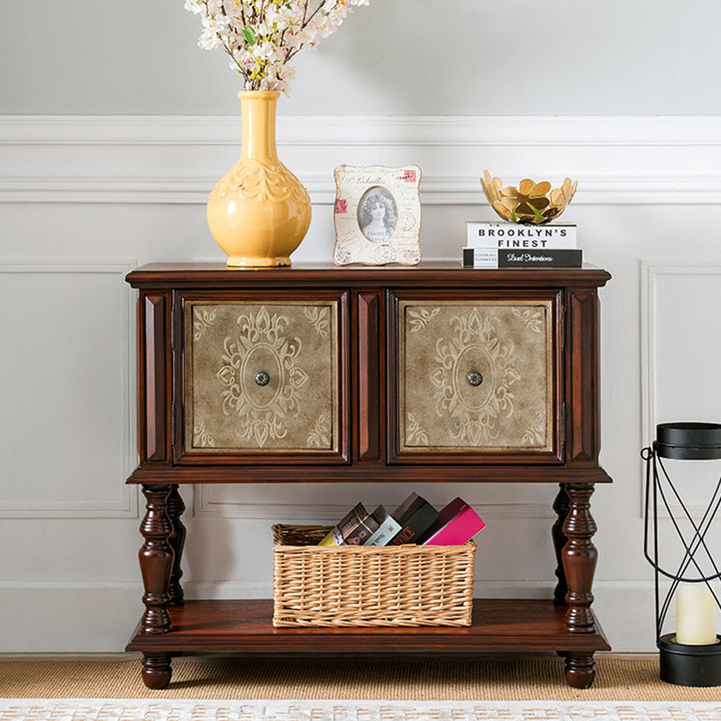 Armoire d'appoint en bois massif Stulin