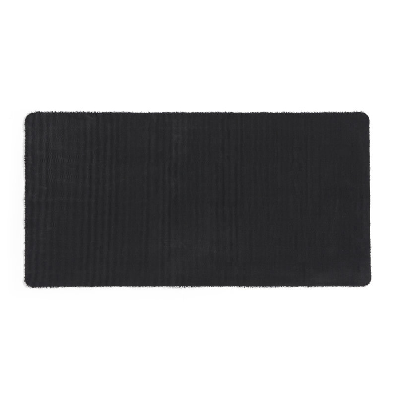  Kitchen Mat, Rectangle W75 x L150 cm, Black