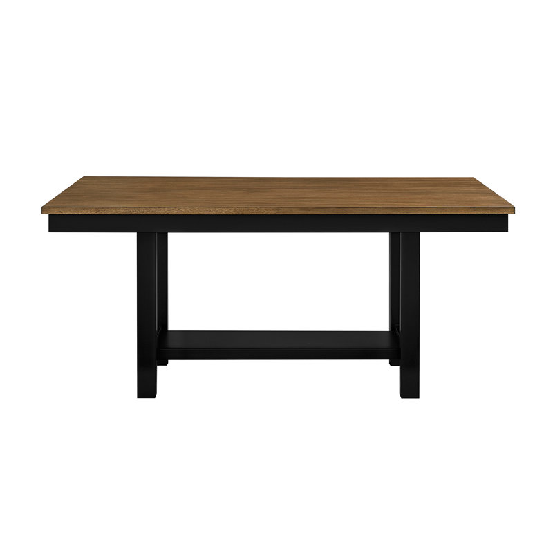 Table de salle à manger 2 tons avec base de rangement