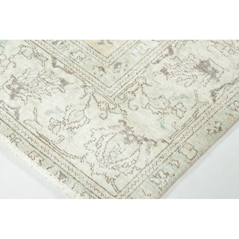Distressed One-of-a-Kind 9'5X11'6 Hand Knotted Area Rug