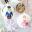 Nutcrackers 4'' Handmade Glass Nutcrackers Ball Ornament