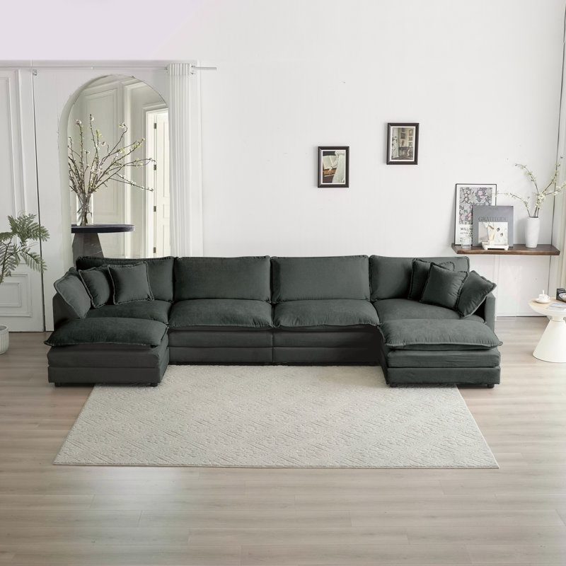 Canapé Comfort U, Gris