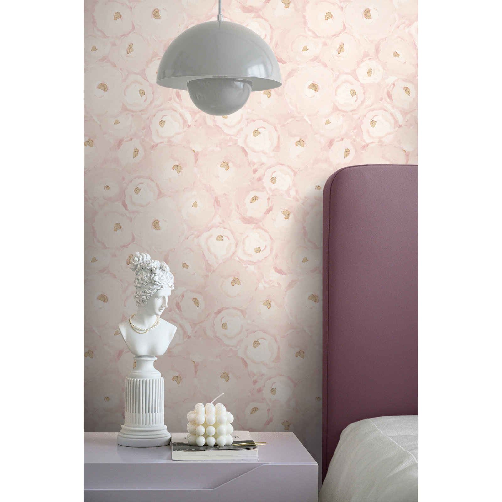 Yuki Osada Floral Wallpaper, Pink