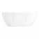 Hibiscus Oval Acrylic Soaking Freestanding Tub with Integrated Drain, Overflow and Tap Deck