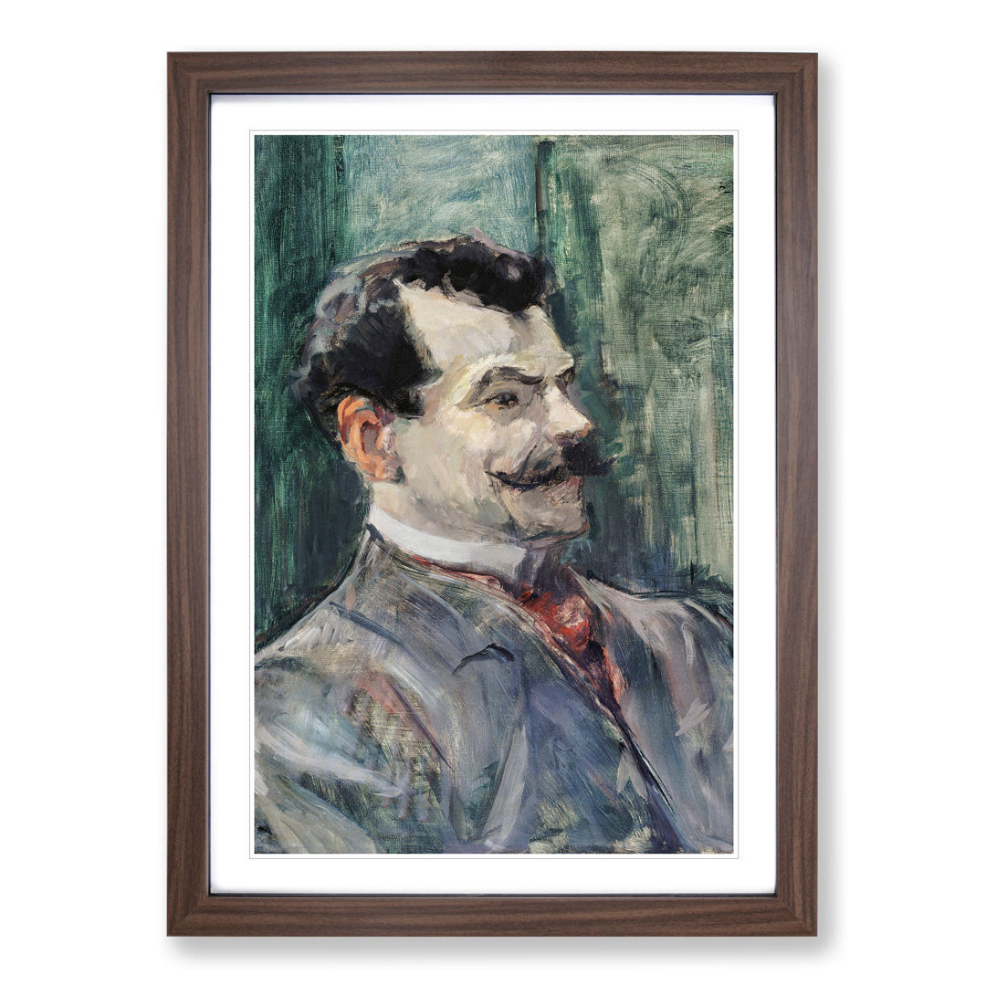Portrait of Andre Rivoire by Henri de Toulouse-Lautrec - Framed Print