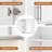 59" Multi-Purpose Cabinet with Hanging Rod (Laundry Room & Kitchen Use), White