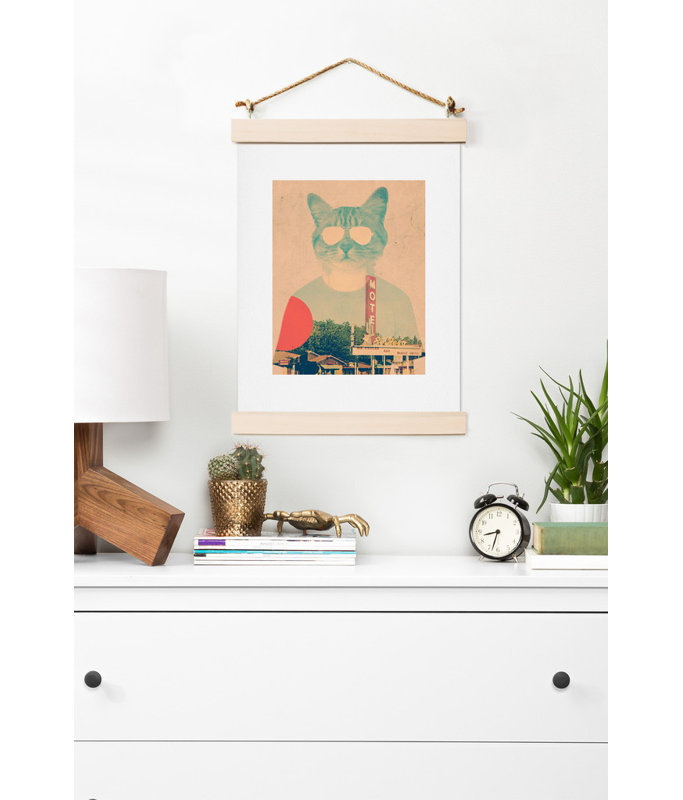 «Cool Cat» par Ali Gulec, reproduction d'impression sur papier, H 24 po x l 18 po x P 0,13 po