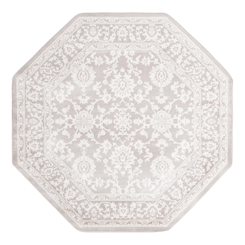 Floral Area Rug, Octagon 238.8cm