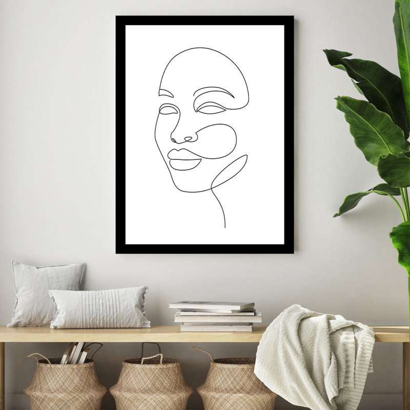 «Beautiful Woman's Face», reproduction de cadre photo