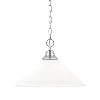 Aeronwen Chain Hung Pendant With Glass