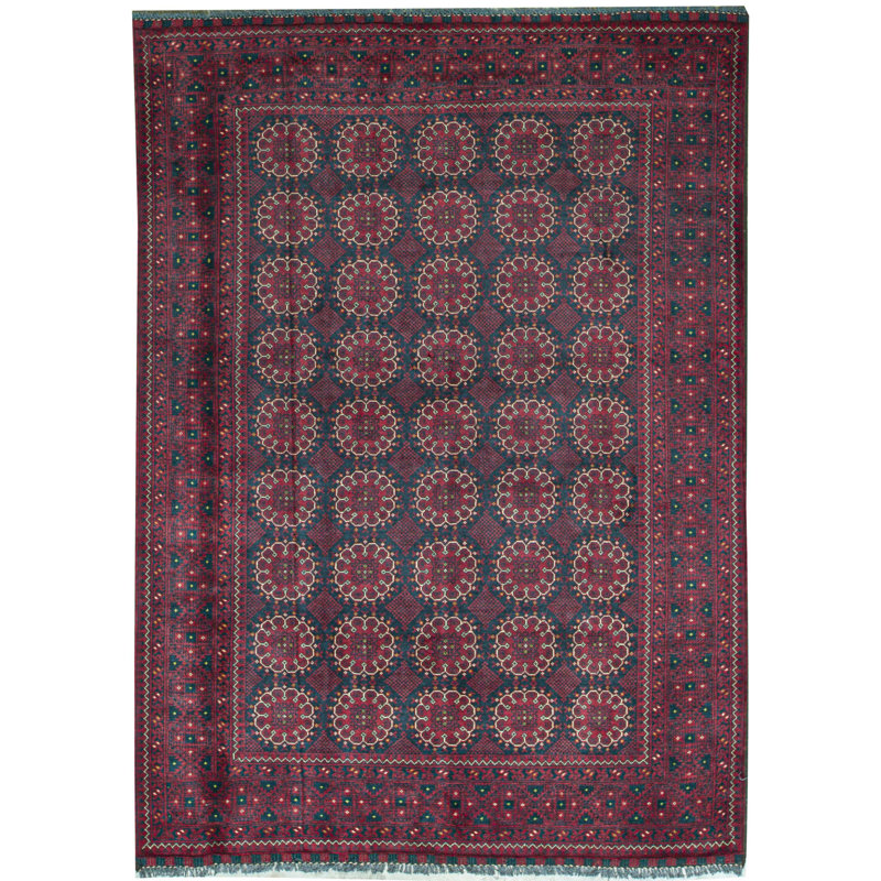 Tapis rouge noué à la main de haute qualité