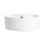 Lavabo de salle de bain blanc en céramique blanche sur comptoir | Idée de cadeau