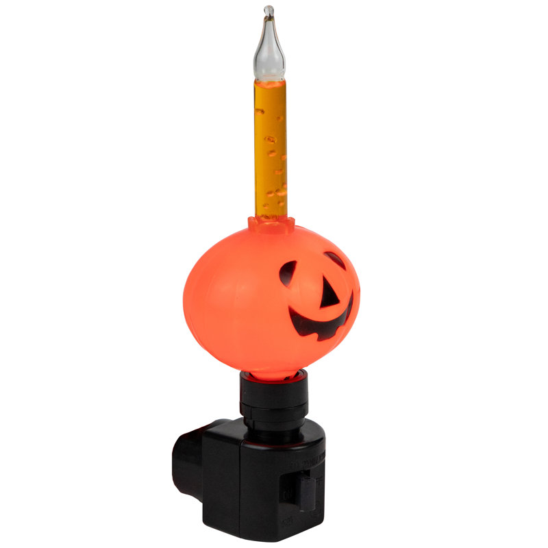 Veilleuse 6,5 "à bulles d'Halloween Jack-O-Lantern