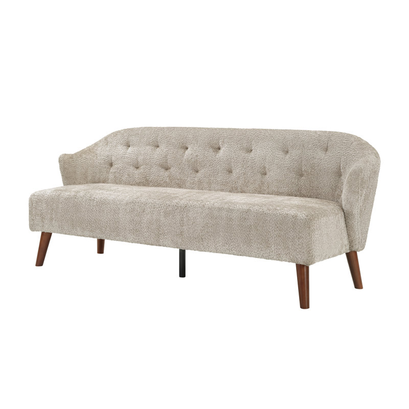 Canapé 3 places moderne avec capitonnage 73,6 po, Brown