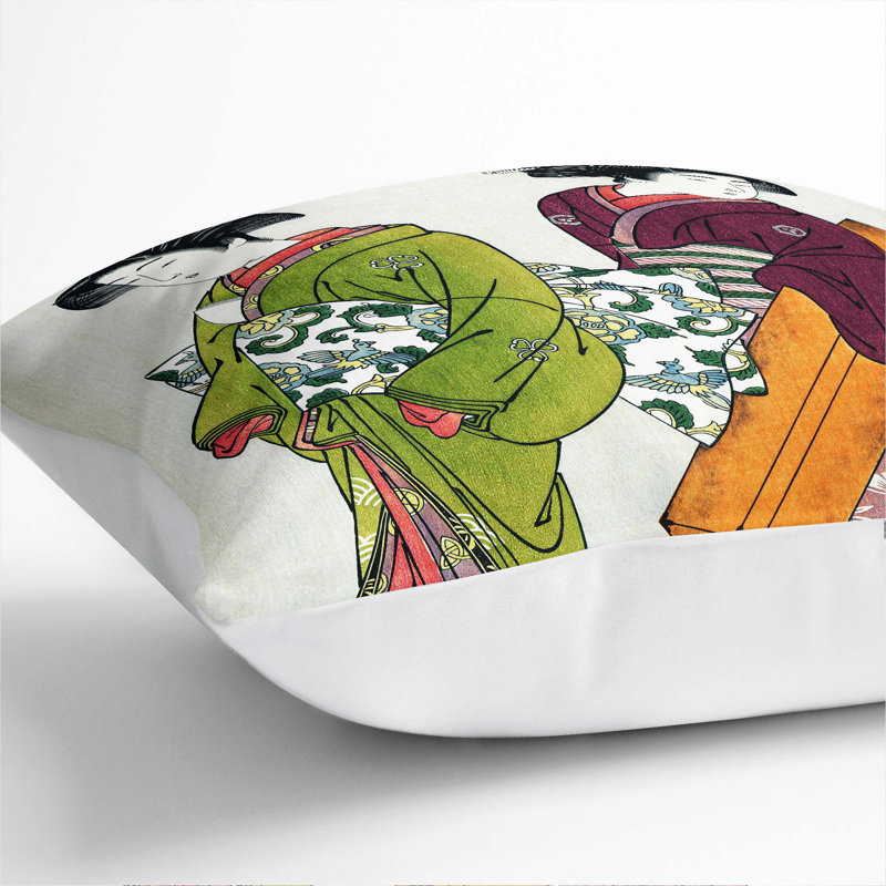 Square Throw Cushion, White, 55cm H x 55cm W x 20cm D