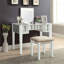 Ensemble coiffeuse avec tabouret et miroir Salyer-535590351