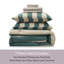 Ensemble d'édredon à lit rayé 7 pièces avec draps et taies d'oreiller Nestl-128727128-128727130