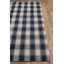 Marlborough Wool Plaid Area Rug in Navy Blue/Ivory-1571579756