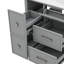 Meuble-lavabo moderne 30 po avec meuble-lavabo en céramique et tiroir escamotable-358958468