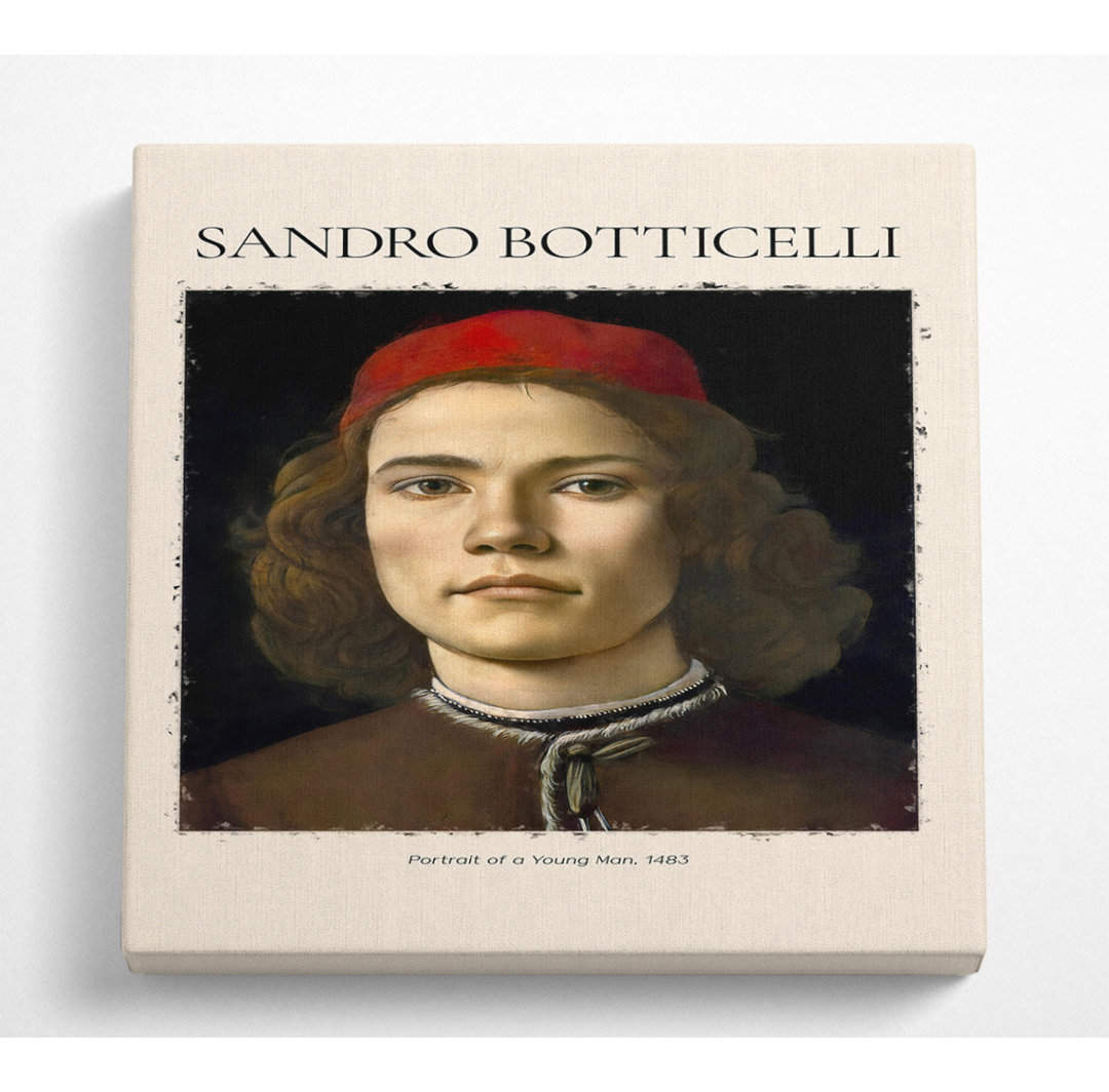 Tolla Portrait Of A Young Man, 1483 von Sandro Botticelli - Leinwandbilder