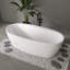 Baignoire de trempage autoportante en acrylique 67 po Fslefay