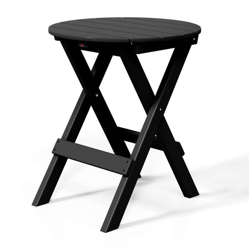 Table de salle à manger ronde, Noir, noir, noir, noir