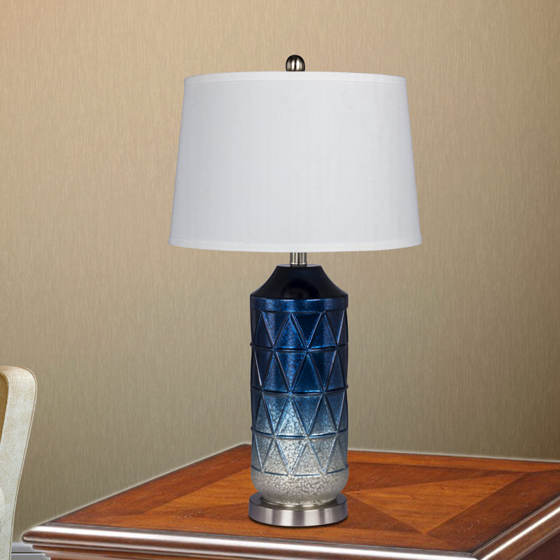Lampe de table colonne 28 po Middlesbrough, Bleu menthe