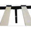 Structure de lit plateforme grand tapissier avec tête de lit en lin capitonné, aucun sommier requis, support à lattes de bois, assemblage facile, gris